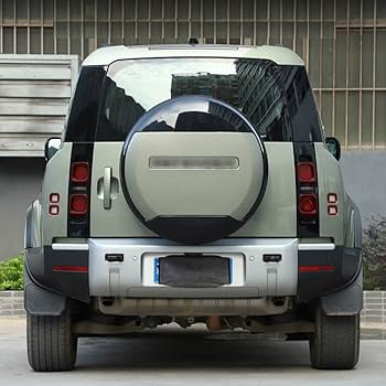 DEFENDER スペアタイヤカバー シルバー/ブラック　純正品 ランドローバー ディフェンダー スペアタイヤカバー 純正品※送料